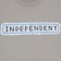 Independent Tile Bar T-Shirt - medium grey - front detail
