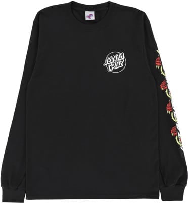 Santa Cruz Dressen Roses Vine Opus L/S T-Shirt - black - view large