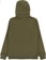 Independent Bar Stitch Zip Hoodie - olive - reverse