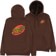 Santa Cruz Creep Dot Hoodie - brown