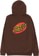 Santa Cruz Creep Dot Hoodie - brown - reverse