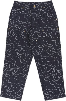 Tactics Double Knee Jeans - squiggle jacquard denim - view large