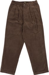 Tactics Buffet Pleated Corduroy Pants - chocolate