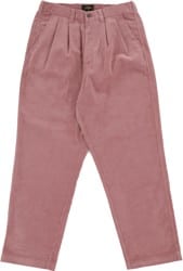 Tactics Buffet Pleated Corduroy Pants - pig skin