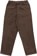 Tactics Buffet Pleated Corduroy Pants - chocolate - reverse