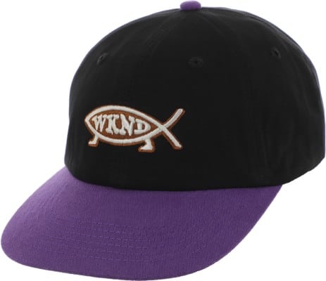 WKND Evo Fish Snapback Hat - black/purple - view large