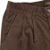 Tactics Buffet Pleated Corduroy Pants - chocolate - front detail