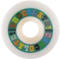 Chocolate Halftime Conical Skateboard Wheels - white/blue
