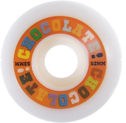 Chocolate Halftime Conical Skateboard Wheels - white/red (99a) - view large