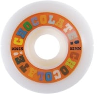 Chocolate Halftime Conical Skateboard Wheels - white/red (99a)