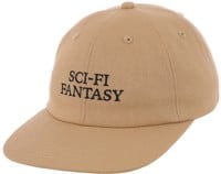 Sci-Fi Fantasy Logo Snapback Hat - khaki/black