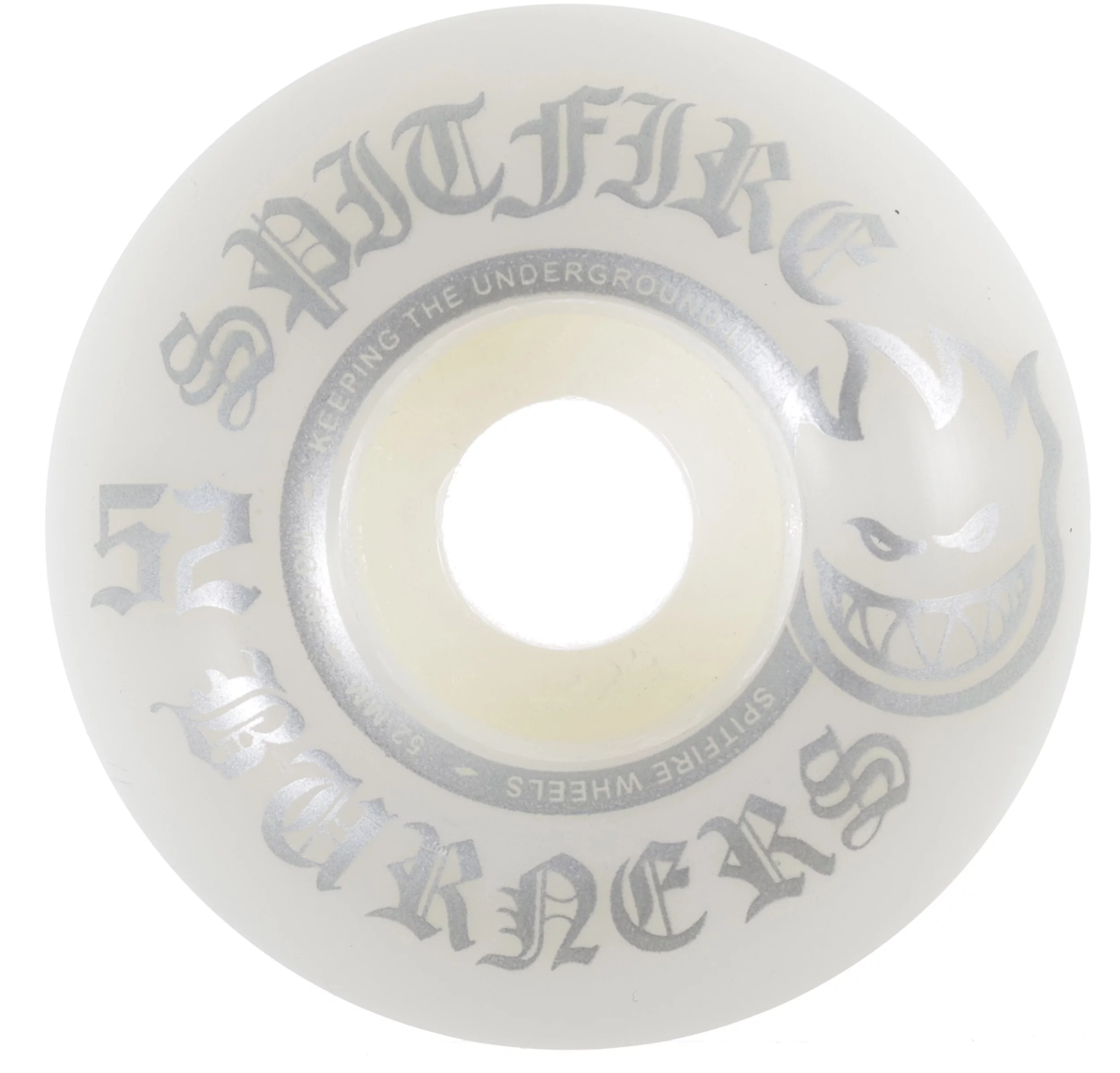 Spitfire Burner White & Red 54mm 99a Skateboard Wheels | Zumiez