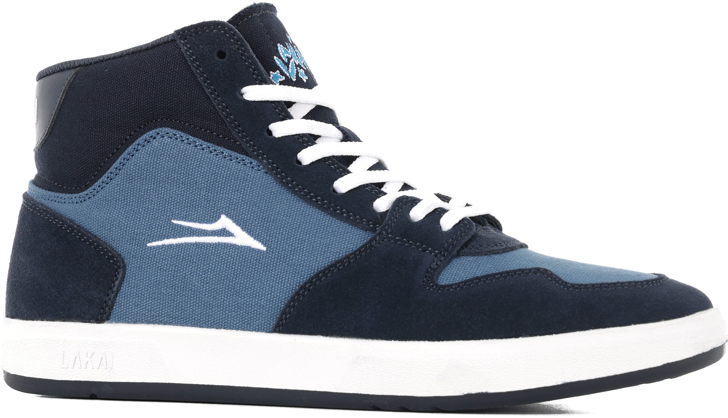 thumbnail image 2 of Lakai Limited Footwear Mens Fremont VLC Skate Shoe, Light Grey/Navy 2 of 12