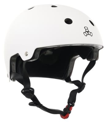 Triple Eight EPS Dual Certified Sweatsaver Skate Helmet - white matte - view large