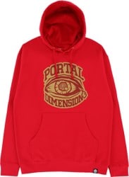 Portal Dimension The Vision Mineral Dye Hoodie - red