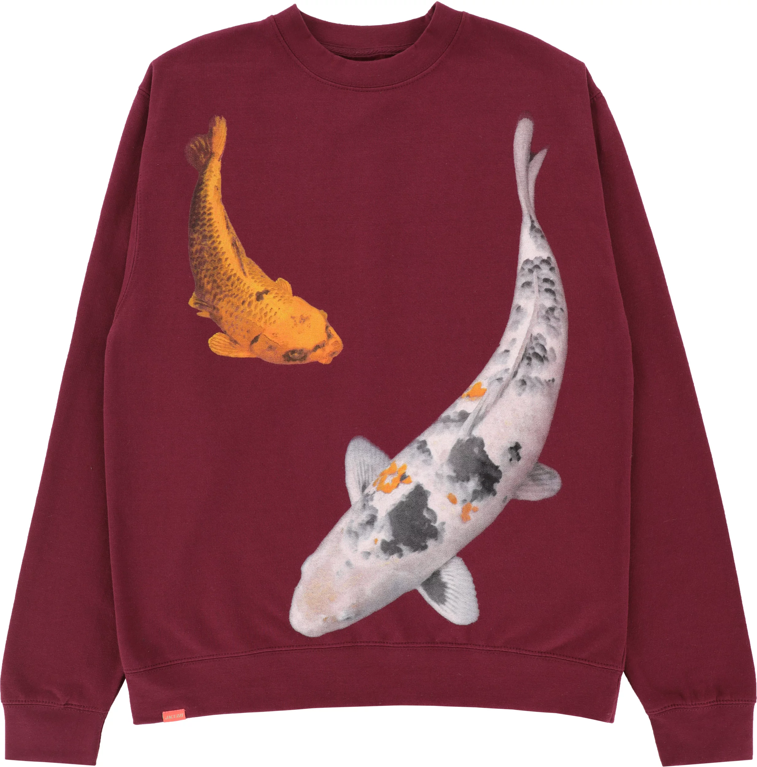 Jacuzzi Unlimited Koi Crew Sweatshirt, Men's - Maroon L