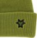 Method Star Beanie - dark green - front detail