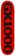 GX1000 OG Logo 8.75 Skateboard Deck - red