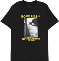 GX1000 Bomb Hills Not Countries T-Shirt - black/yellow