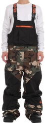 Thirtytwo Basement Bib Pants - black/camo
