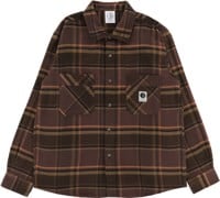 Polar Skate Co. Mike Flannel Shirt - brown/mauve