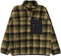 GX1000 Sherpa Fleece Jacket - green plaid