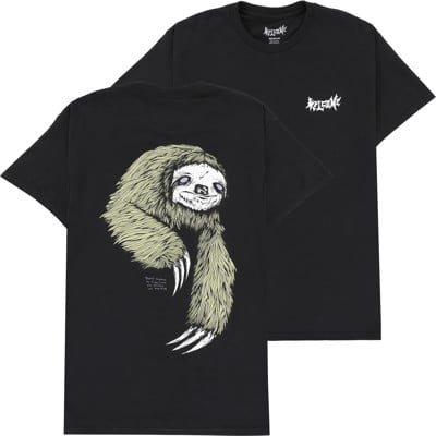 Welcome Sloth T-Shirt - black/sage - view large