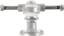 The Heated Wheel Polarizer Skateboard Trucks - polished silver - reverse