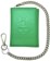 Loosey Embossed Green Tri-Fold Chain Wallet - green