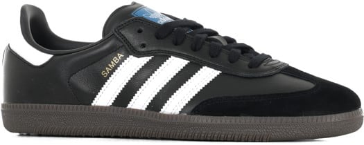 Adidas Samba ADV Skate Shoes - core black/footwear white/gum5 - view large