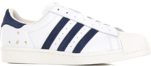 Adidas Superstar ADV Skate Shoes - (pop trading co) footwear white/collegiate navy/ftwr white - view large