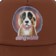 Stingwater Emotial Support Dog Trucker Hat - brown - front detail