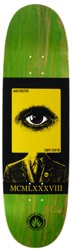 Black Label Reuter Eat The Rich 9.0 Egg Shape Skateboard Deck - green
