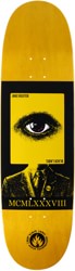 Black Label Reuter Eat The Rich 9.0 Egg Shape Skateboard Deck - yellow