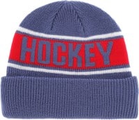 Hockey Stripe Beanie - blue