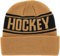 Hockey Stripe Beanie - gold