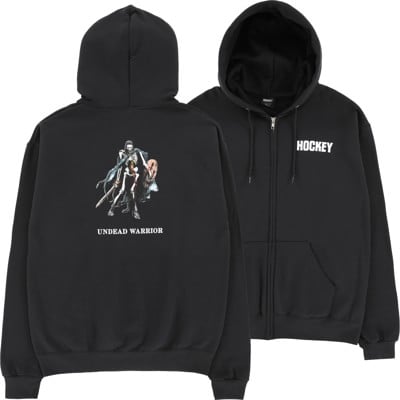 Hockey Undead Warrior Zip Hoodie - black - view large