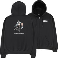 Hockey Undead Warrior Zip Hoodie - black