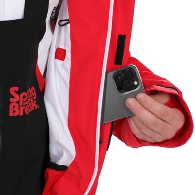 Thirtytwo Spring Break Powder Pintail Parka Jacket - red/black