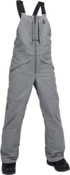 Volcom Kids Barkley Insulated Bib Overall Pants - storm grey