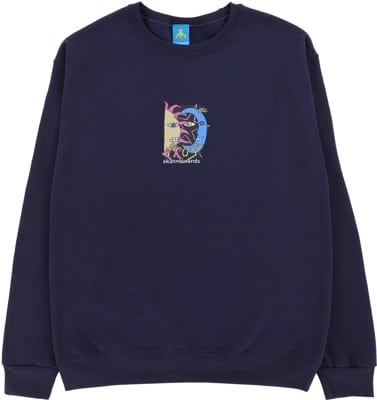 Frog Star-Sun-Moon Crew Sweatshirt - navy - view large