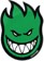 Spitfire Fireball LG 11" Sticker - green