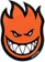 Spitfire Fireball LG 11" Sticker - orange