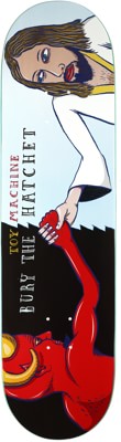 Toy Machine Bury The Hatchet 8.25 Symmetrical Shape Skateboard Deck - view large