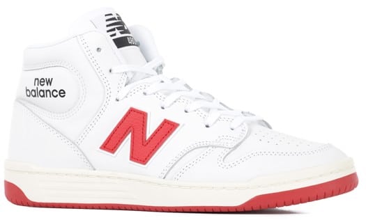 New Balance Numeric 480 High Skate Shoes - white/red - view large