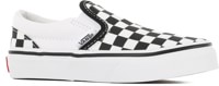 Vans Kids Classic Slip-On Shoes - (checkerboard) black/true white
