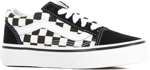 Vans Kids Old Skool Shoes - (primary check) black/white - view large