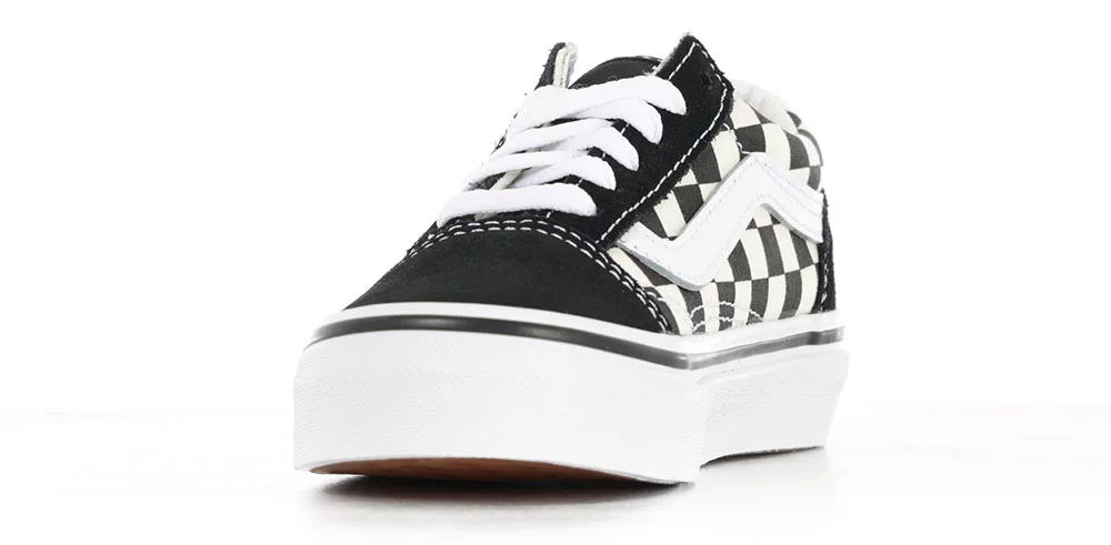 Vans Kids Old Skool Shoes (primary check) black/white Tactics
