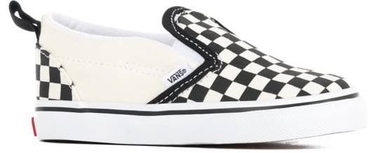 Vans Toddler Slip-On V Shoes - (checkerboard) black/true white - view large