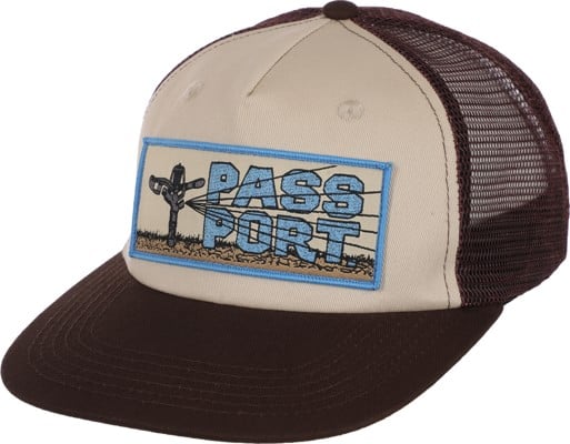 Passport Water Restrictions Workers Trucker Hat - chocolate/off white - view large
